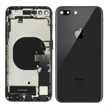 Châssis Complet iPhone 7 Plus Noir Brillant- Connecteur de Charge + Batterie (Origine Demonté) Grade AB