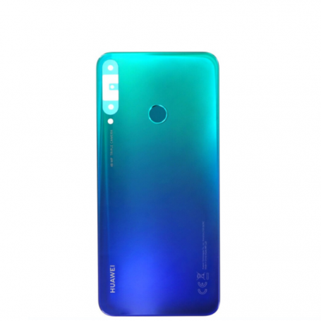 Vitre Arrière Huawei P40 Lite E sans Contour Lentille Bleu (Original Démonté) - Grade AB