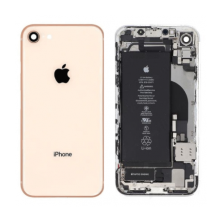 Châssis Complet iPhone 8 Plus Or - Connecteur de Charge + Batterie (Origine Demonté) Grade A