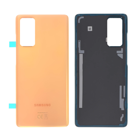 Vitre Arrière Samsung Galaxy S20 FE 4G/5G 2020 (G780F/G781B) Sans Contour lentille Orange (Original Démonté) - Grade AB