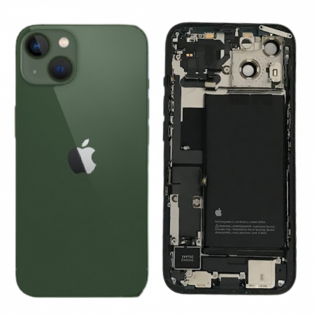 Back Cover Housing iPhone 13 Green - Charging Connector + Battery (Original Disassembled) Grade AB
