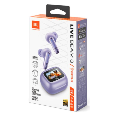 Ecouteurs Bluetooth JBL Live Beam 3 - JBLLIVEBEAM3PURP - Violet