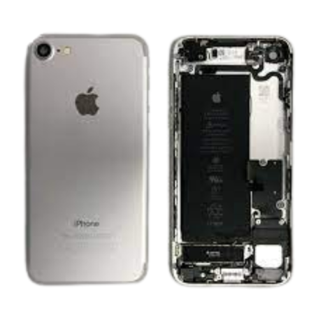 Châssis Complet iPhone 7 Argent avec Batterie et Connecteur de Charge - Qualité AB Originale - Achat Rapide