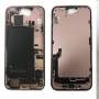 Chassis iPhone 15 sans Vitre Arrière avec Batterie Rose (Origine Demonté) Grade AB