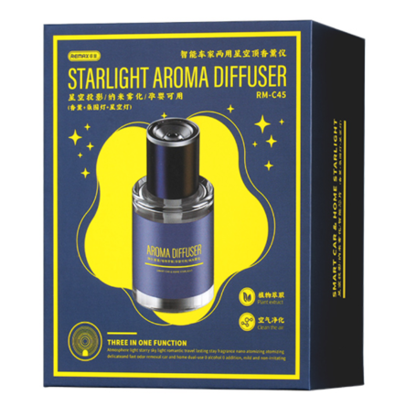 REMAX RM-C45 Starlight Aroma Diffuser for Car & Smart Home - Blue