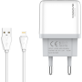 Chargeur Rapide Duo USB 2.1A + Câble Lighting XSSIVE XSS-AC54-IP
