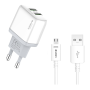 Chargeur Rapide Duo USB 2.1A + Câble Micro/USB XSSIVE XSS-AC54-M