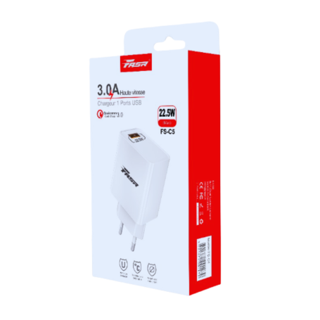 Chargeur Complet 22.5W Avec Cable Lightning FASR FS-C5