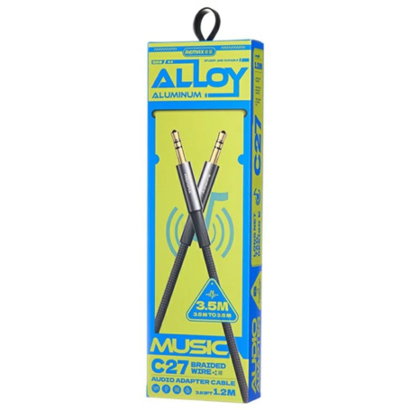 REMAX C27 3.5mm Jack to 3.5mm Jack Audio Cable - 1.2M