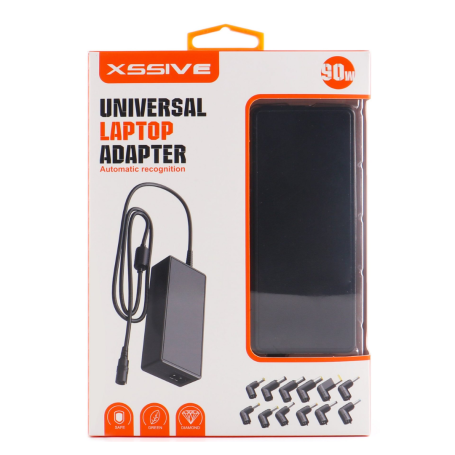 XSSIVE Notebook/Laptop Charger 90W/12 Plugs XSS-ULC1