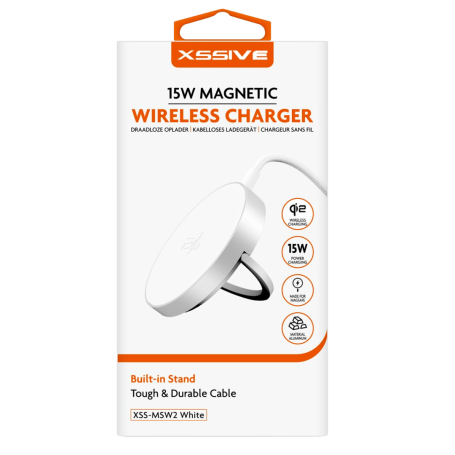 Chargeur Magnétique Sans Fil XSSIVE XSS-MSW2 - Blanc