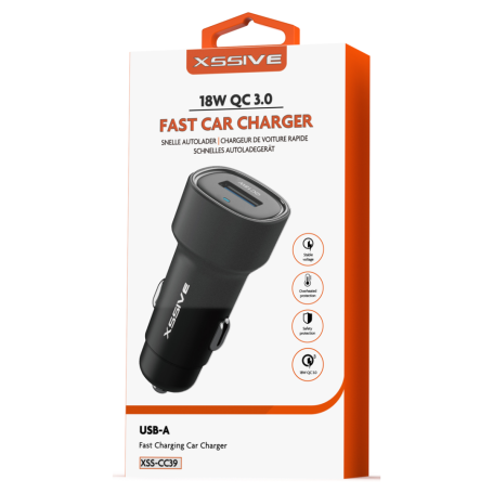 Chargeur Voiture Rapide 18W QC3.0 XSSIVE XSS-CC39