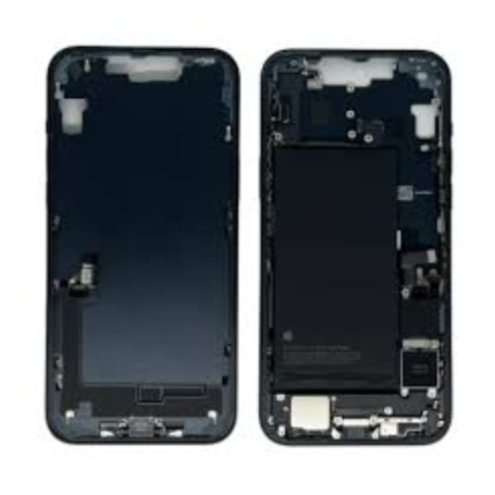 Châssis iPhone 14 Plus Noir sans Batterie sans Vitre Arrière avec Connecteur de Charge (Origine Demonté) Grade B