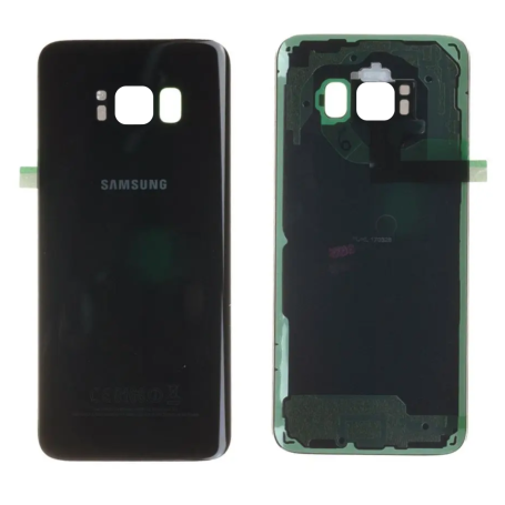 Vitre arrière Samsung Galaxy S8 (G950F) Noir sans Contour Lantille (Original Démontée) - Grade AB