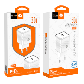 Charger, Power Adapter - GaN WUW C227 30W USB-C Adapter, wholesale price