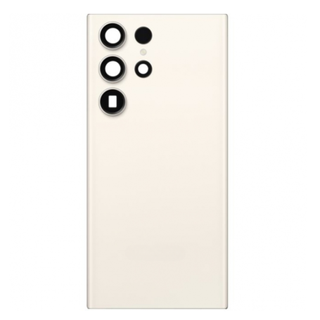 Rear window Samsung Galaxy S23 Ultra 5G (S918B) Cream (Original Disassembled) - Grade AB