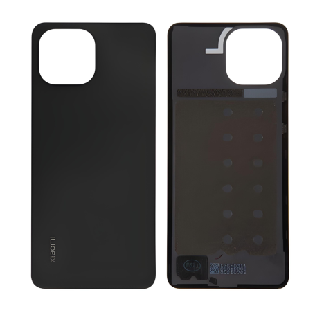 Vitre Arrière Xiaomi Mi 11 Lite 5G sans Contour lentille Noir (Original Démonté) - Grade A