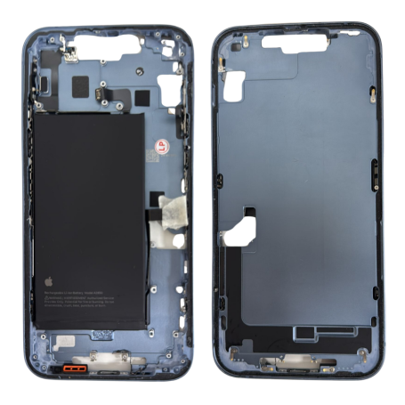 Châssis iPhone 14 Plus Jaune avec Batterie sans Vitre Arrière sans Connecteur de Charge (Origine Demonté) Grade A
