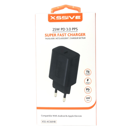 XSSIVE 25W PD3.0 Super Fast Charger XSS-AC66NB