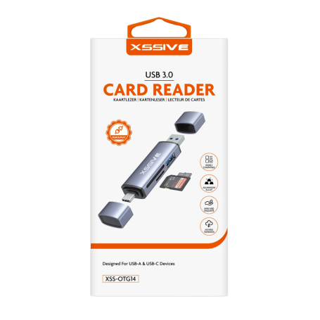Achetez le Lecteur de Cartes USB-A/USB-C XSSIVE XSS-OTG14 | Rapide et Polyvalent