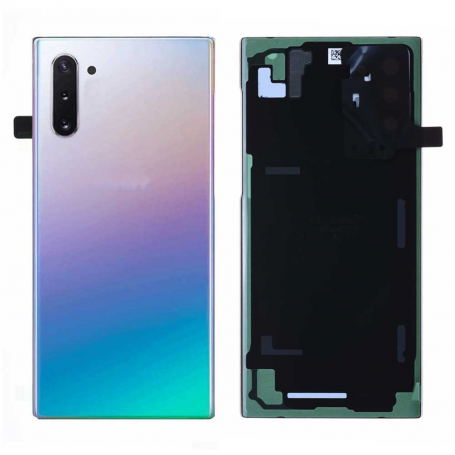Vitre arrière Samsung Galaxy Note 10 (N970) (Original Démonté) Argent Stellaire - Grade AB