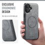 Coque de Protection en Cuir avec MagSafe pour iPhone - Élégance et Sécurité Optimales