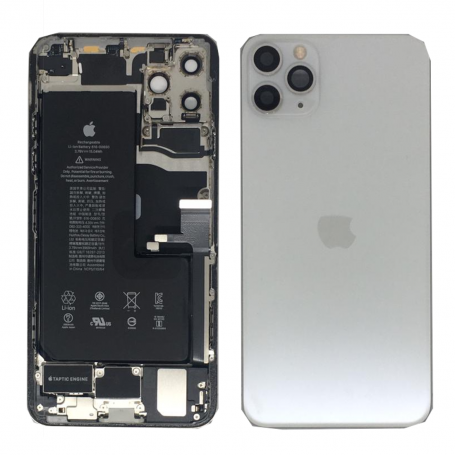 Chassis Complet iPhone 11 Pro Max Blanc - Connecteur de Charge + Batterie (Origine Demonté) Grade AB