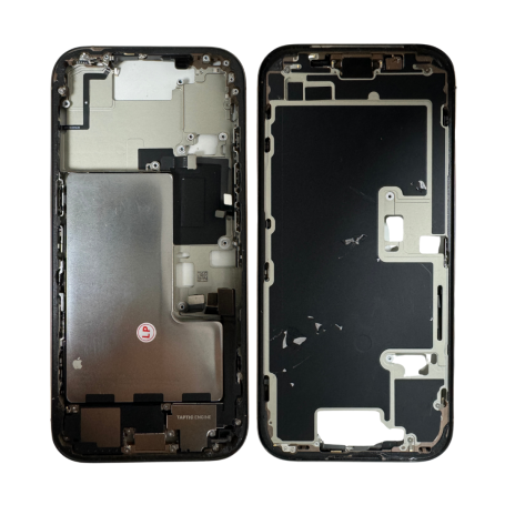 Châssis iPhone 16 Pro Max sans Vitre Arrière avec Batterie Titane Blanc eSIM US (Original Demonté) Grade A