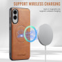 Leather Protective Cover With Magsafe For Samsung