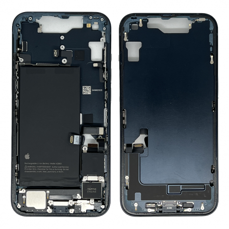 iPhone 14 Chassis Black - with Battery without Charging Connector without Rear Glass (Original Dismantled) - Grade B