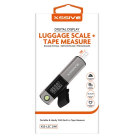 Balance à bagages et mètre ruban XSSIVE XSS-LCS 2IN1 - Voyagez léger et mesurez avec précision