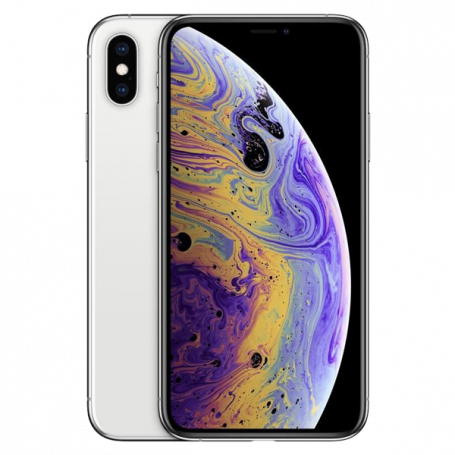 iPhone XS Max 64 Go Argent (Ecran et vitre arrière cassé)
