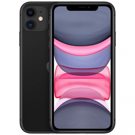 iPhone 11 64 Go Noir (Ecran et vitre arrière cassé)