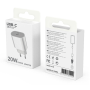 Adaptateur Secteur Type-C 20W PD - D-power A018 - Blanc