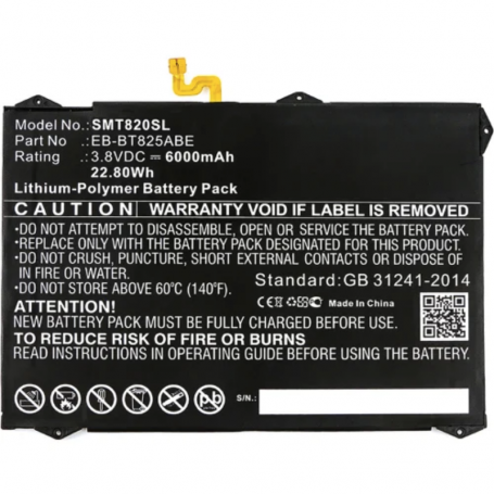 Batterie EB-BT825ABA Samsung Tab S3 (T820)