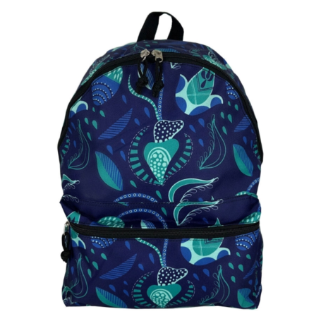 Sac à dos à imprimés - Bleu