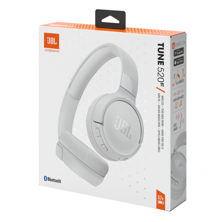 Earphone Bluetooth JBL Tune 525BT - JBLT525BTWHT - White