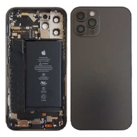 Châssis Complet iPhone 12 Pro Graphite - Connecteur de Charge + Batterie (Origine Demonté) Grade AB