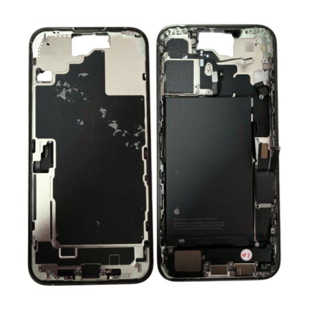 Chassis iPhone 16 sans Vitre Arrière avec Batterie Blanc ESIM (Origine Demonté) Grade AB