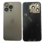 Vitre Cache Arrière iPhone 15 Pro Max Titane Naturel (Origine Demonté) - Grade AB