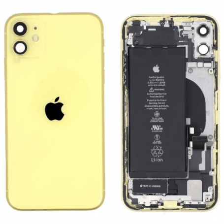 Châssis Complet iPhone 11 Jaune - Connecteur de Charge + Batterie (Origine Demonté) Grade AB