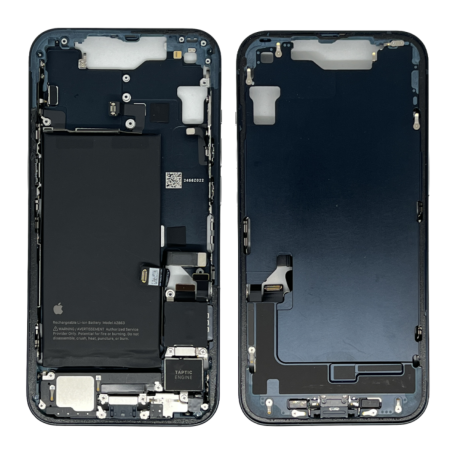 Châssis iPhone 14 Noir eSIM US avec Batterie sans Vitre Arrière (Origine Demonté) Grade B