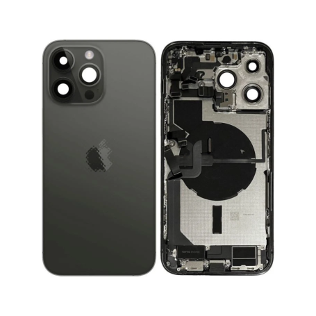 Châssis Complet iPhone 14 Pro Noir - Connecteur de Charge sans Batterie (Origine Demonté) Grade AB