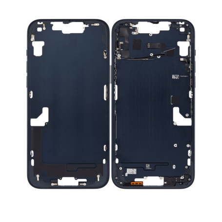 Chassis iPhone 15 sans Vitre Arrière sans Batterie Titane Noir (Origine Demonté) Grade A