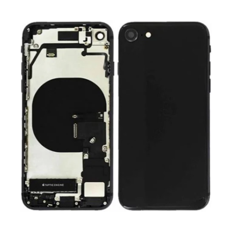 Châssis Complet iPhone SE 2020 Noir - Connecteur de Charge Sans Batterie (Origine Démonté) Grade AB