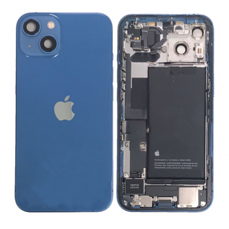 Châssis Complet iPhone 13 Bleu -SANS Connecteur de Charge + Batterie (Origine Demonté) Grade AB