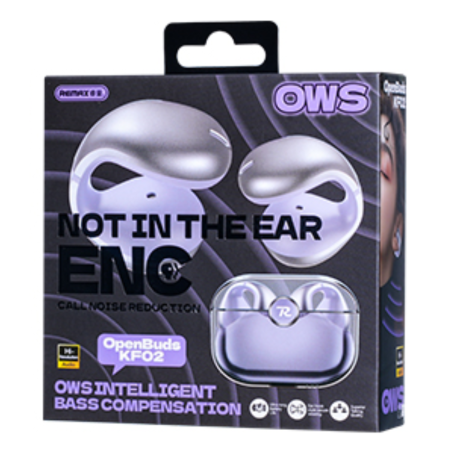 Écouteurs Sans Fil Open Buds KF02 REMAX - Noir | Confort & Qualité Audio Exceptionnelle