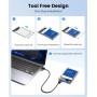 ORICO 2139U3-CR SATA III External Hard Drive Enclosure for 2.5-inch HDD/SSD