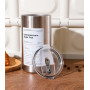 600ML Insulated Stainless Steel Water Bottle with Straw - Grey