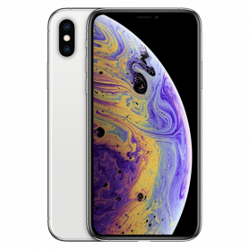 Smartphone Apple, Téléphone - iPhone XS 64 Go Argent - Grade AB (Batterie Reconditionné) avec accessoires, prix de gros.